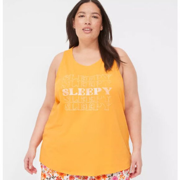 NWT Lane Bryant Cacique Tank & Short PJ Sleep Set Size 22 24 (3X) - Picture 2 of 7